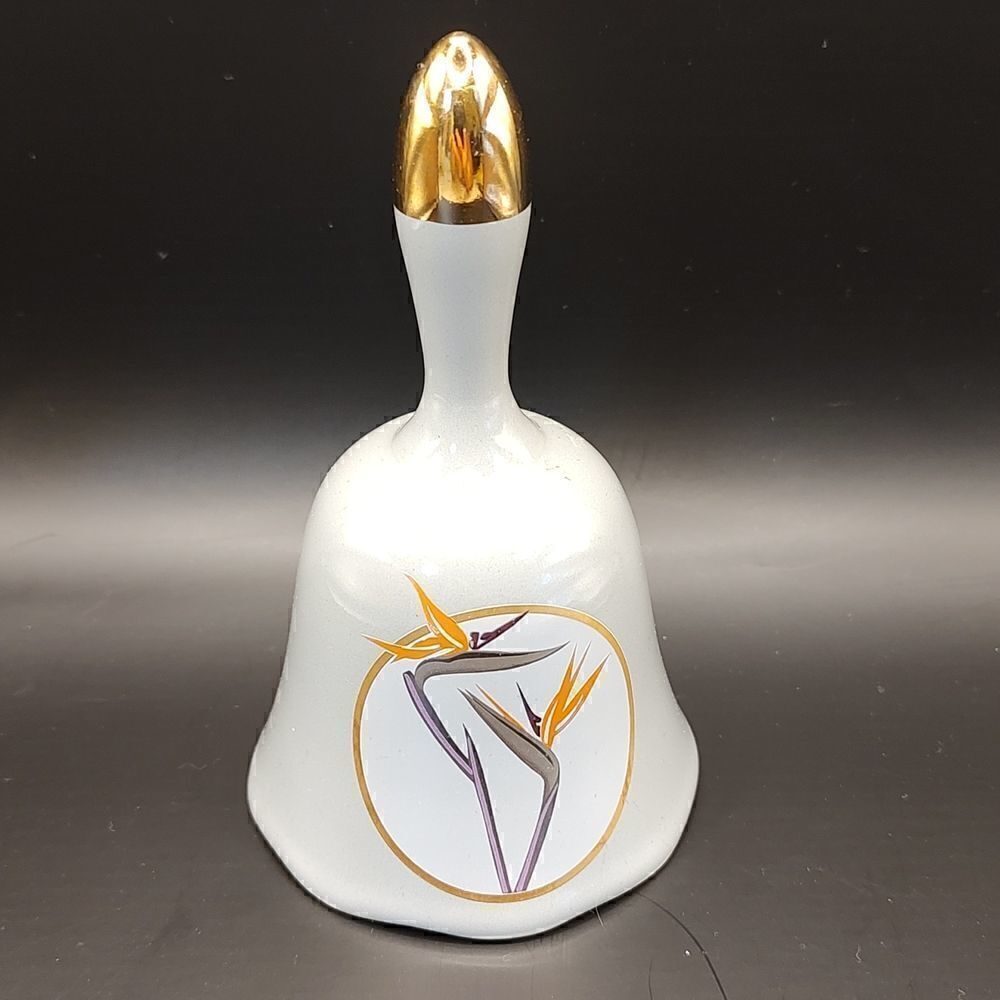 Otagiri Gray Bird of Paradise Bell Vintage